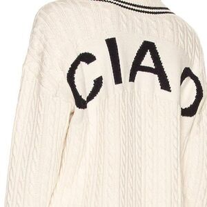 LPA Cream and Black Sweater